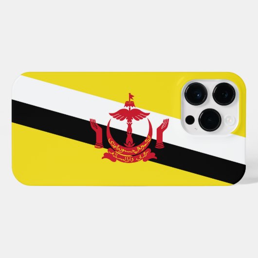 Brunei vlag iPhone hoesje (Achterkant horizontaal)