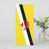 Brunei vlag menu (Staand voorkant)