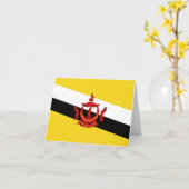 Brunei Vlag Notitiekaart (Gele Bloem)