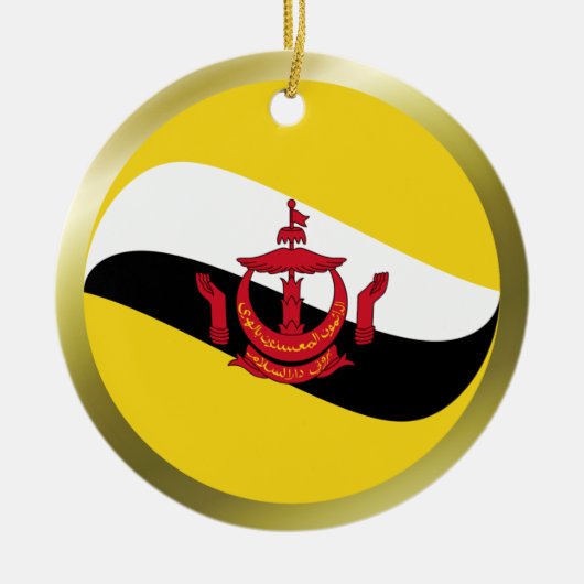 Brunei Vlag Ornament (Voorkant)