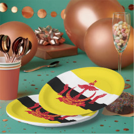 Brunei vlag papieren bordje