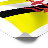 Brunei Vlag Poster Print (Hoek)