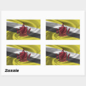 Brunei-vlag Rechthoekige Sticker (Vel)