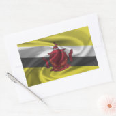 Brunei-vlag Rechthoekige Sticker (Envelop)
