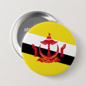 Brunei vlag ronde button 7,6 cm (Voorkant /achterkant)