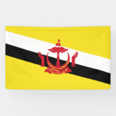 Brunei vlag spandoek (Horizontaal)