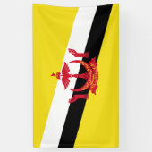 Brunei vlag spandoek (Verticaal)
