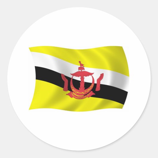 Brunei Vlag Sticker (Voorkant)