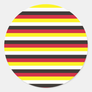 Brunei vlag strepen ronde sticker