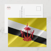 Brunei - vlag Waving - Briefkaart (Voorkant / Achterkant)