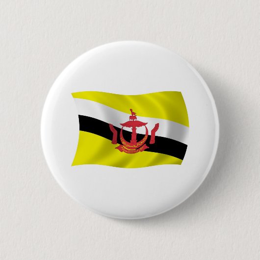 Brunei-vlagknop Ronde Button 5,7 Cm (Voorkant)