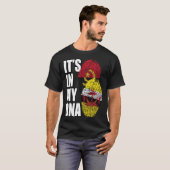 Bruneise en Angolese mix DNA vlag erfgoed T-shirt (Voorkant volledig)