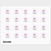 Bruneise Prinses Ronde Sticker (Vel)