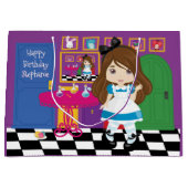 Brunette Alice - Drink me Grote Gift Bag Groot Cadeauzakje (Voorkant)