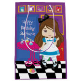 Brunette Alice - Drink me Middelgrote Gift Bag Medium Cadeauzakje (Voorkant)