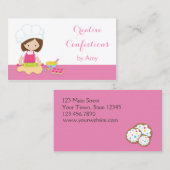 Brunette Baker, Chef Pet, Roze Visitekaartje (Voorkant / Achterkant)