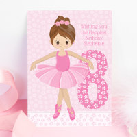 Brunette Ballerina Birthday