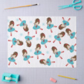Brunette Ballerina Tissue Paper Tissuepapier (Craft)