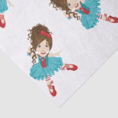 Brunette Ballerina Tissue Paper Tissuepapier (Detail)
