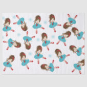 Brunette Ballerina Tissue Paper Tissuepapier (Voorkant)