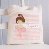 Brunette Ballerina Two Sided Canvas tas