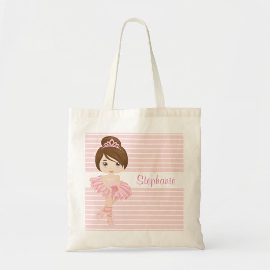 Brunette Ballerina Two Sided Canvas tas (Voorkant)
