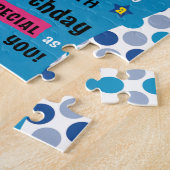 Brunette Birthday Girl Legpuzzel (Zijkant)