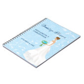 Brunette Bride Blue Wedding Planner Notitieboek (Linkerzijde)