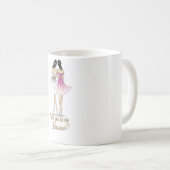 Brunette Bride/Brunette Bridesmaid Mok (Voorkant rechts)