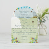 Brunette Bride Bunting Bridal Shower-uitnodigingen Kaart (Staand voorkant)