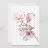 Brunette Bride Floral Vrijgezellenfeest Kaart (Achterkant)