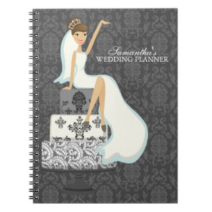 Brunette Bride op Wedding Cake Notitieboek