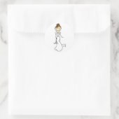 Brunette Bride Sticker (Tas)