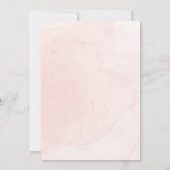 Brunette bruid in jurk bruids douche uitnodiging (Achterkant)