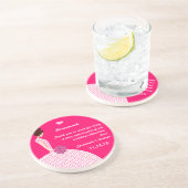 Brunette bruidsmeisje bruiloft jurk Onderzetter (Zijkant)