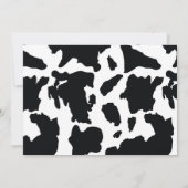 Brunette Cowboy Westerne Birthday Party Kaart (Achterkant)