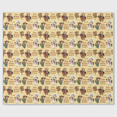 Brunette Cowgirl Specialized Wrapping Paper Cadeaupapier (Vlak)