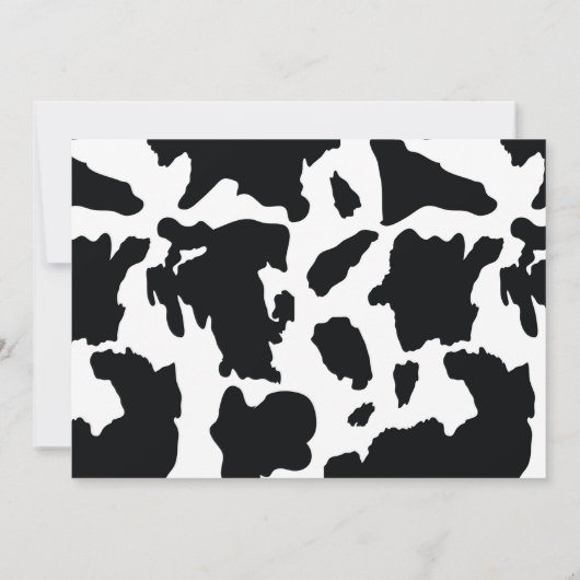 Brunette Cowgirl Westerne Birthday Party Kaart (Achterkant)