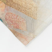 Brunette Curly Haired Doll op Quilt Fleece Deken (Hoek)