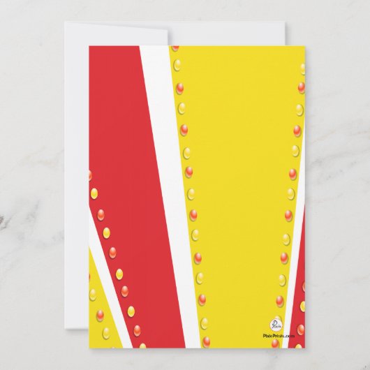 Brunette Cutie Invitation Kaart (Achterkant)