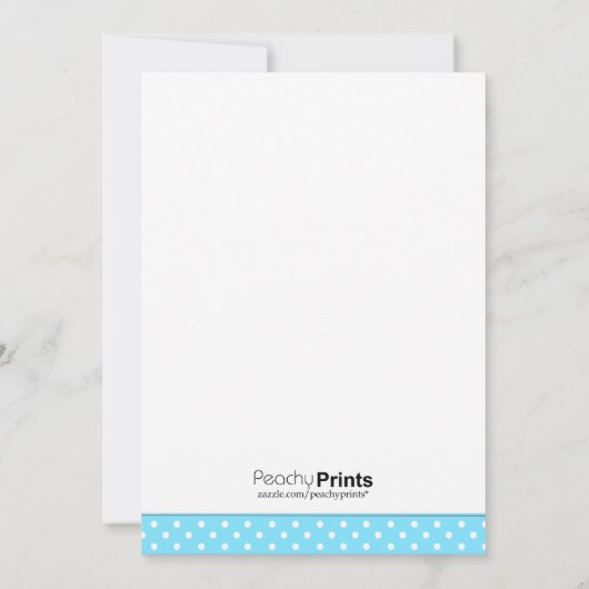 Brunette Dans for joy Blue Baby douche Kaart (Achterkant)