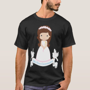 Brunette-dochter van mijn eerste communistische ki t-shirt