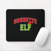 Brunette Elf Christmas Family Matching Group Xmas  Muismat (Met muis)