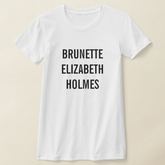 Brunette Elizabeth Holmes T-shirt (Laagn)