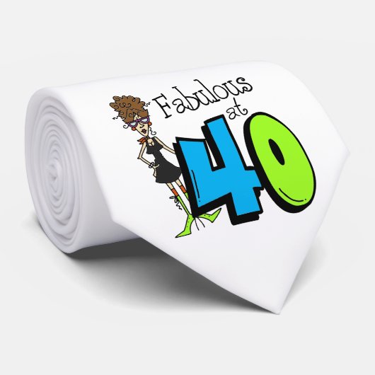 Brunette Fabulous om 40.00 uur Stropdas (Opgerold)