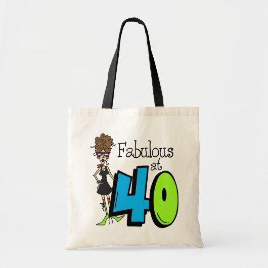 Brunette Fabulous om 40.00 uur Tote Bag (Voorkant)