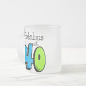 Brunette Fabulous, op 40 oktober Matglas Koffiemok (Voorkant links)