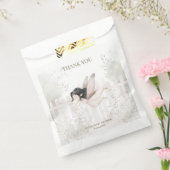 Brunette Fairy Baby shower Bedankt Bedankzakje (Gezegeld)