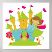 Brunette Fairy Princess Poster (Voorkant)