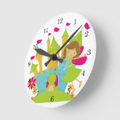 Brunette Fairy Princess Ronde Klok (Hoek)